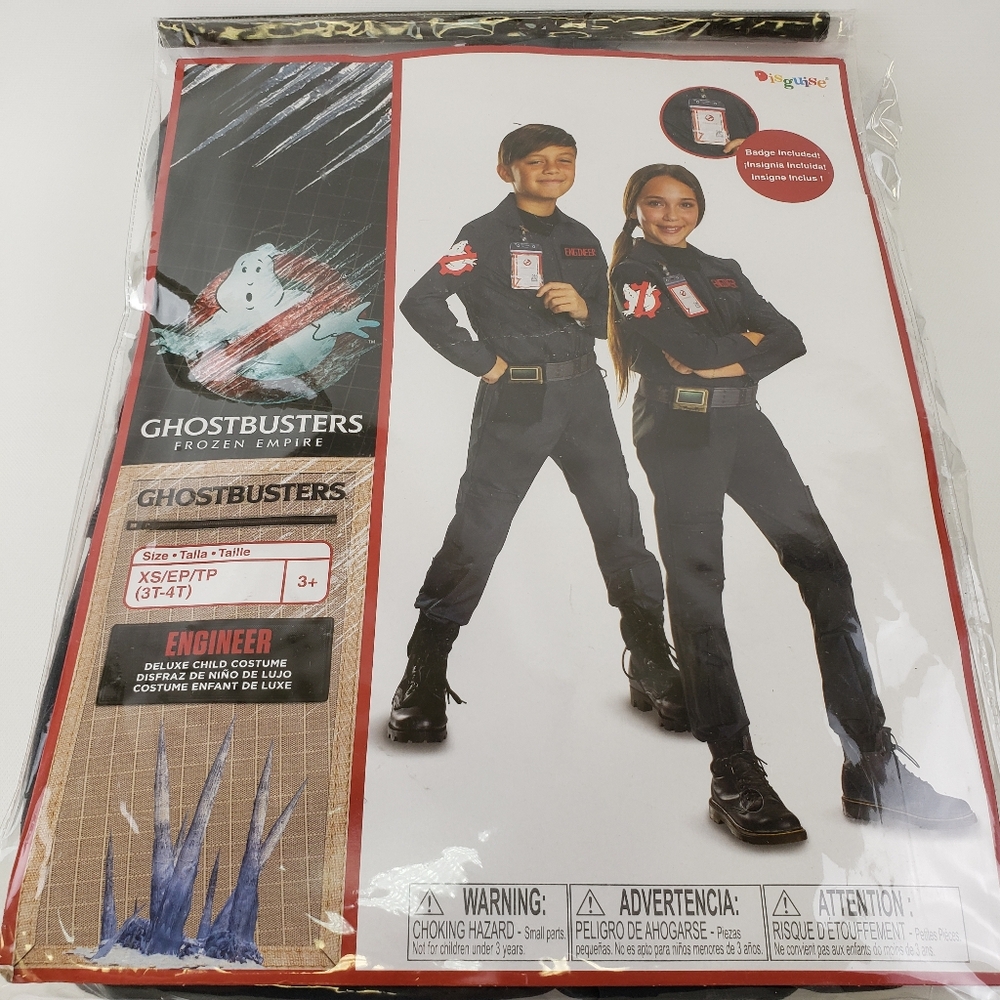 Disguise Ghostbusters Frozen Empire Engineer Deluxe Child Costume XS 3T-4T